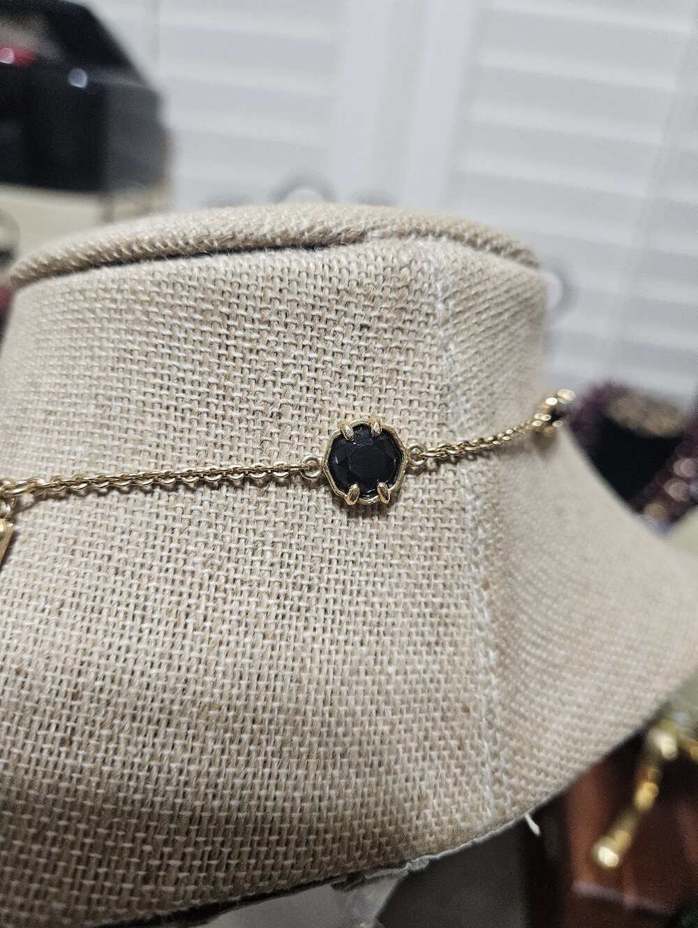 kate spade Gold Station Necklace with Black Accents - Picture 3 of 6
